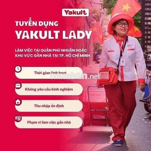 TUYỂN DỤNG NỮ BÁN HÀNG YAKULT