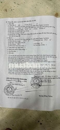 Bán Nhà Phường 2, Quận Bình Thạnh