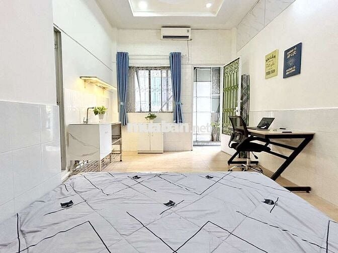 Căn hộ dv, Hình thật 100% tại 277/31 XVNT, f15, Bthanh, Ngay Ngả 4 HX