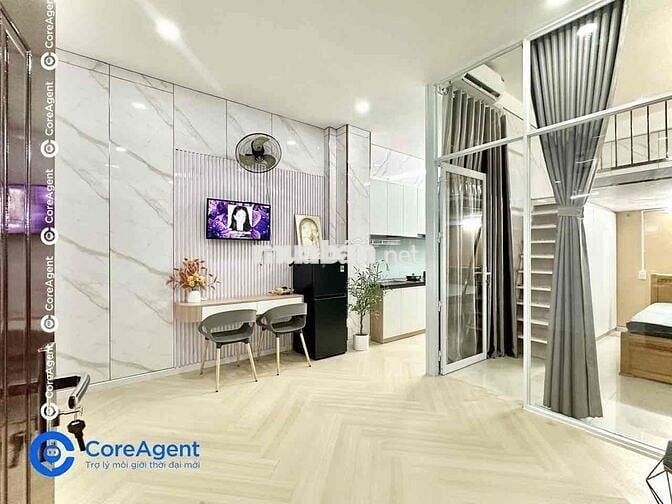 CHDV RỘNG 40m2 DẠNG DUPLEX 2 KHÔNG GIAN NGỦ Ở ĐƯỢC 4 NGƯỜI GẦN HUIT.