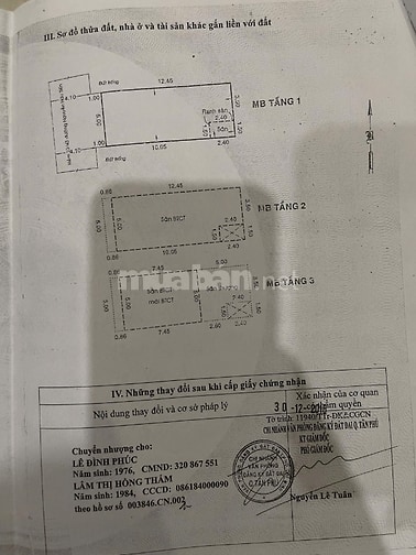 Ngộp bank bán gấp nhà Nguyễn Hữu Tiến DT 5x13 1 trệt 2 lầu giá 7ty2