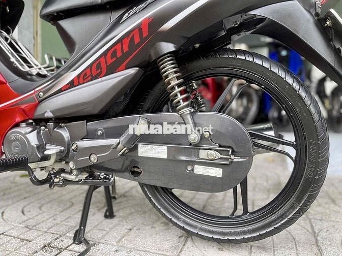 SYM Elegant 50cc 2022 Đỏ đen bản Mâm Đĩa ZiN