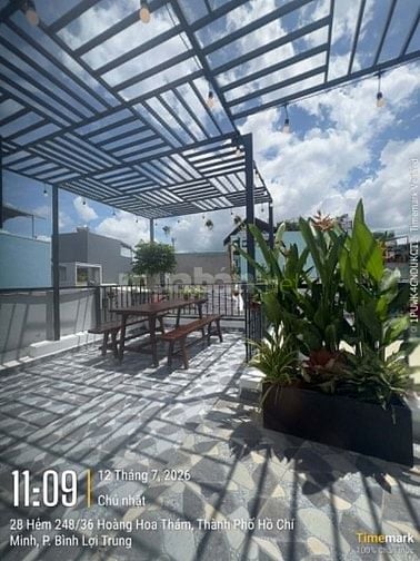 SIÊU PHẨM BÌNH THẠNH - NHÀ ĐẸP Full NỘI THẤT - SÂN THƯỢNG CỰC CHIL