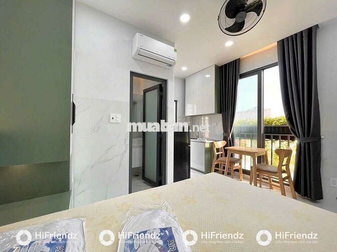 GẦN HUIT CĂN HỘ 1PN TÁCH BẾP BAN CÔNG VIEW ĐẸP ĐẦY ĐỦ NỘI THẤT