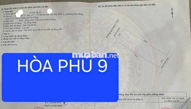 🔴💥Bán đất mặt tiền đường Hòa Phú 9 - Vị trí đẹp -Đường 7,5m.