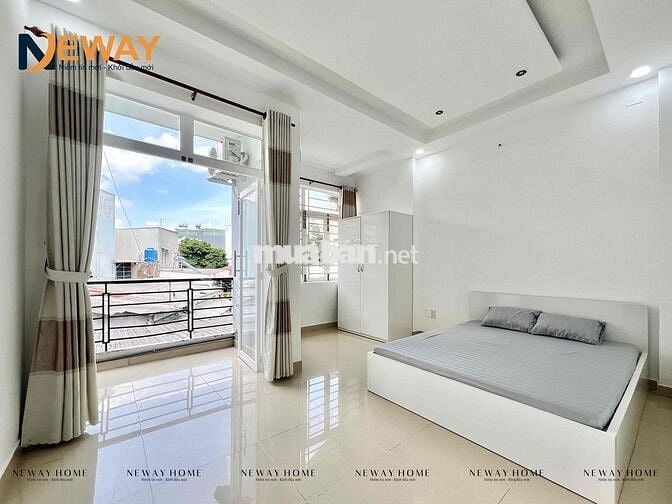 1PN TÁCH BẾP, BAN CÔNG FULL NỘI THẤT GẦN CÔNG VIÊN LÀNG HOA, MỚI 100%
