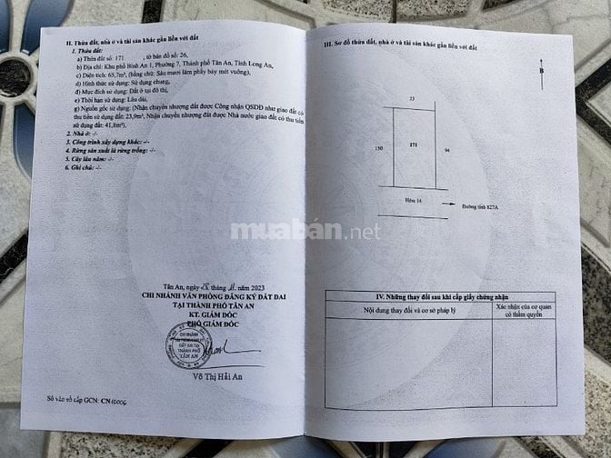 🔥 CẦN BÁN CĂN NHÀ CHÍNH CHỦ PHƯỜNG 7 LONG AN 🔥 