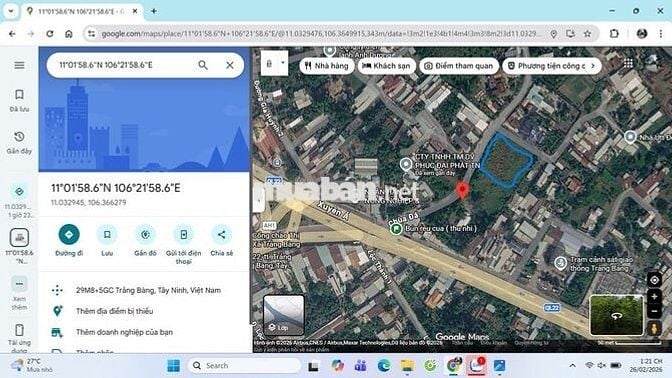 Nhượng một phần Đất đã QH full Thổ cư