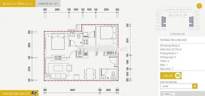Cắt lỗ căn 2 phòng ngủ Chung cư ngay QL13 Hiệp Bình Phước