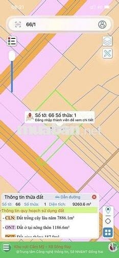 Bán Đất 9260m2 xã Lâm San, huyện Cẩm Mỹ (chính chủ)