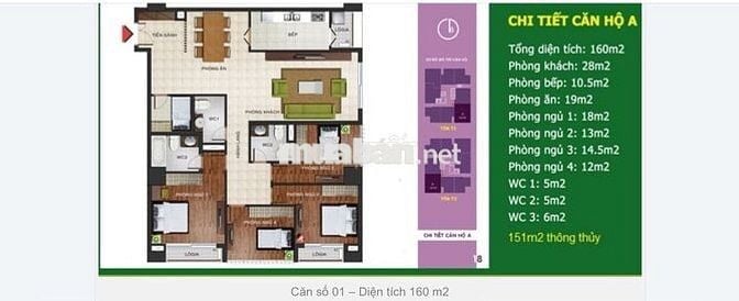 BÁN CC “CĂN GÓC 1601 - N04B - T2” - 151,4M²  KĐT NGOẠI GIAO ĐOÀN, HN
