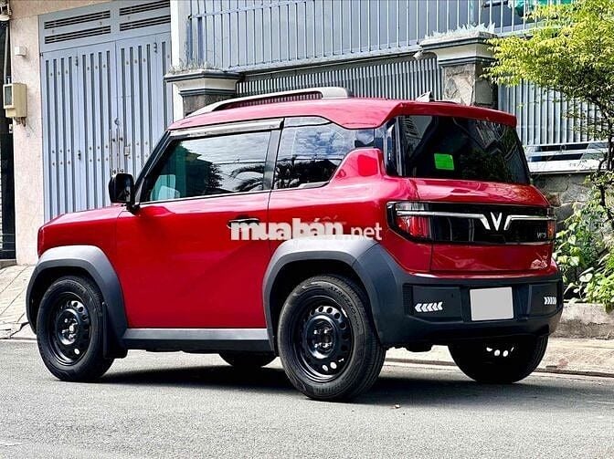 VinFast VF3 màu đỏ, Pin mua, sạc không giới hạn
