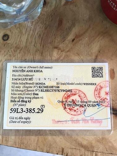 Winner X 2022 Đen 9710 km chính chủ