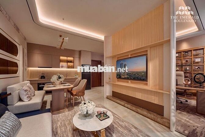 Vốn Ban Đầu 400Tr Ký VBTT Sở Hữu Căn Hộ 2PN2WC The Emerald Boulevard