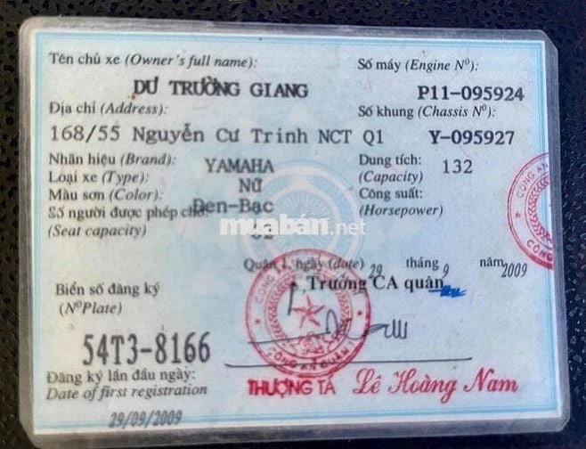 Bán xe Yamaha Nouvo 4, BSTP, Giấy tờ đầy đủ