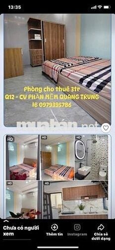 PHÒNG ĐẸP TÁCH BẾP - FULL NỘI THẤT & TIỆN NGHI