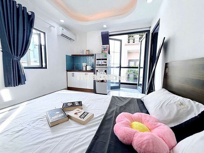 Mới khai trương!Căn hộ studio ban công Hoàng Hoa Thám-Full nội thất