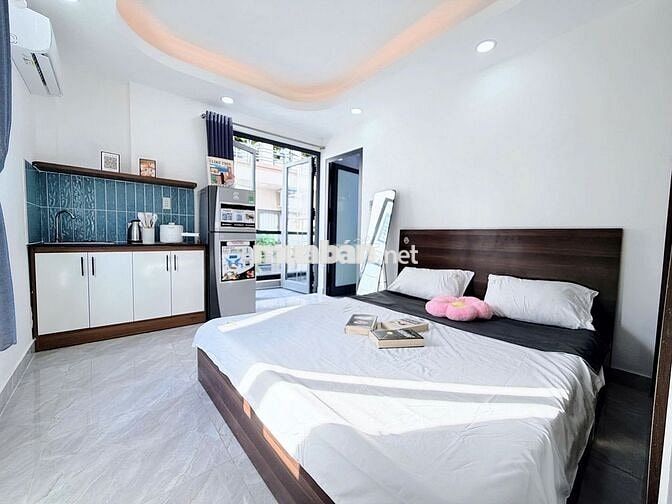 Mới khai trương!Căn hộ studio ban công Hoàng Hoa Thám-Full nội thất