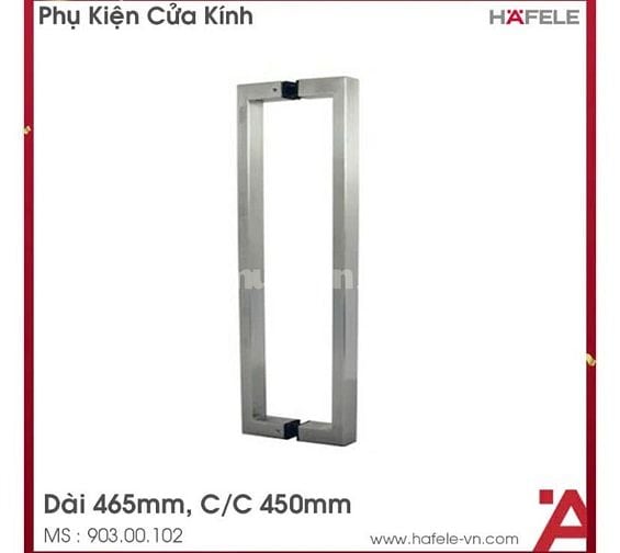 Dọn kho 3 bộ Tay nắm cửa kính Hafele 903.00.102