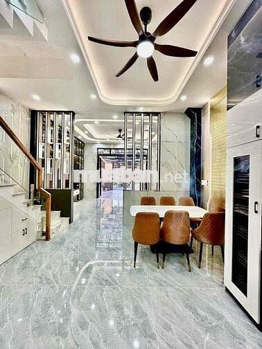 Cho Thuê Nhà DT 5x20 1Trệt 4Lầu 5Pn 6Wc Sân Ôtô Xe Tải Gần Điện lực