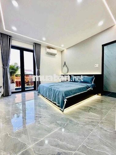 Cho Thuê Nhà DT 5x20 1Trệt 4Lầu 5Pn 6Wc Sân Ôtô Xe Tải Gần Điện lực
