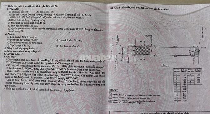 139tr trên m2 còn bớt- mặt tiền 410 An Dương Vương, hh 3%