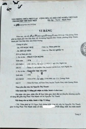 Bán Nhà Khu dân cư thái hoà A, Tân uyên Bình Dương cũ