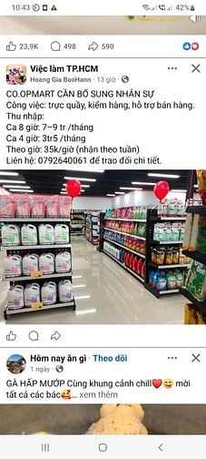 Cửa Hàng Cần Tuyển Nhân Viên Bán Hàng/Phụ Kho 