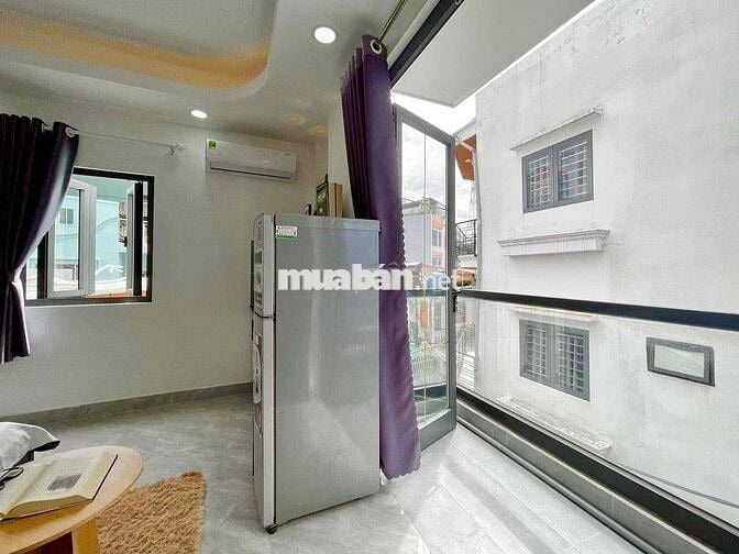 Studio Ban Công Full Nội Thất Mới