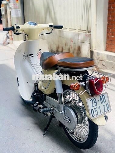 Honda Cub 50cc Vàng Kem Học Sinh Đi Học 
