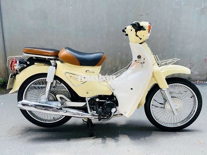 Honda Cub 50cc Vàng Kem Học Sinh Đi Học 
