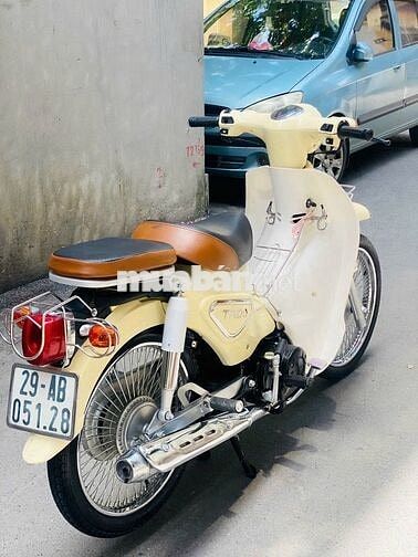 Honda Cub 50cc Vàng Kem Học Sinh Đi Học 
