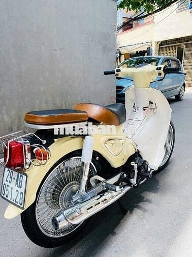 Honda Cub 50cc Vàng Kem Học Sinh Đi Học 