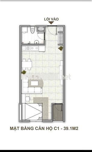 Chung cư Thạnh Tân 39m2 full nội thất