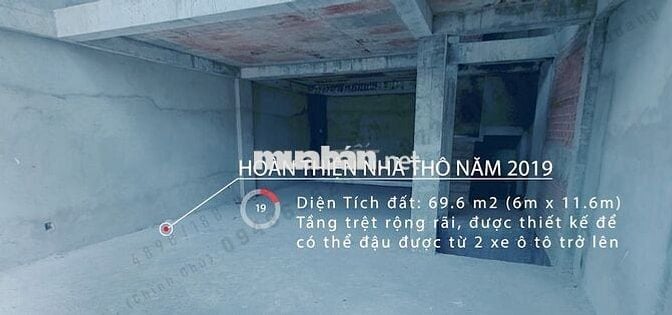 BÁN NHÀ QUẬN 6 – NGANG 6M – GẦN HIM LAM CHỢ LỚN