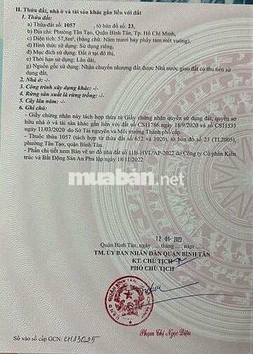 Đất hẻm xe hơi, Đường Hồ Văn Long, Phường An Lạc