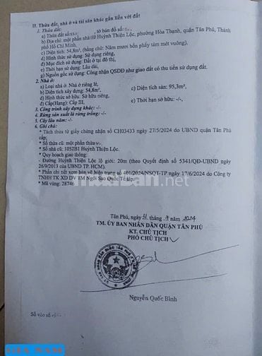 BÁN NHÀ MẶT TIỀN KINH DOANH : 83 HUỲNH THIỆN LỘC - P. HÒA THẠNH - Q.TP