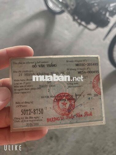 xe đời 2006 máy êm có giấy giá 2.000.000