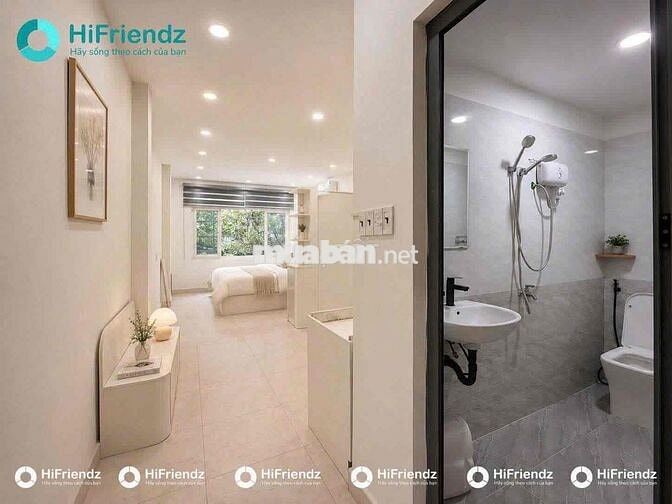 Căn Hộ Dịch Vụ Cao Cấp - Studio Cửa sổ trời full nội thất - Máy giặt