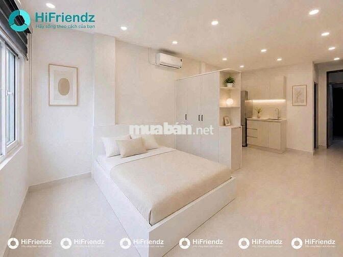 Căn Hộ Dịch Vụ Cao Cấp - Studio Cửa sổ trời full nội thất - Máy giặt