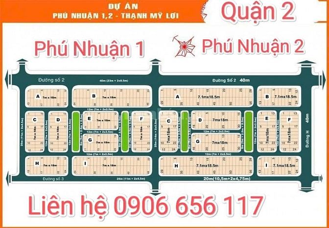 Chuyên bán đất nền Khu Huy Hoàng.Thế Kỷ 21.Phú Nhuận 1.2. KDC số 1.