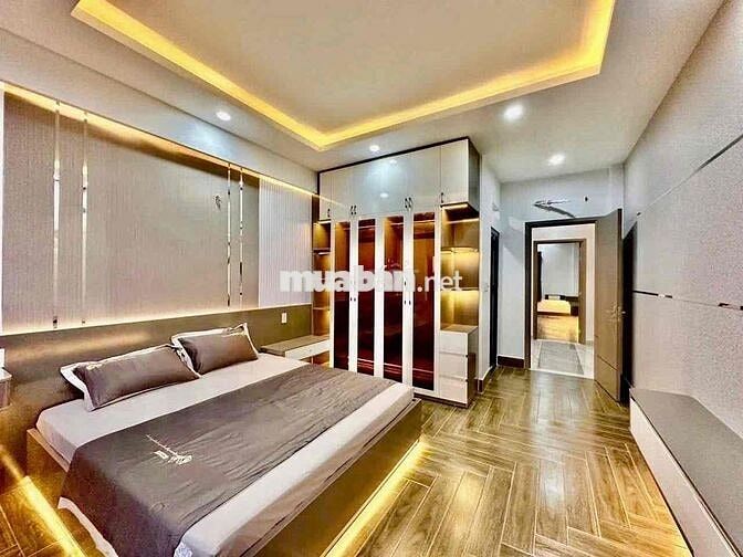 Nhà Phố Khu Liền Kề Thạnh Xuân (4x25m) 4PN 5WC Xe Hơi Vô Nhà 16tr