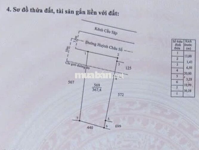 ⁠Bán đất mặt tiền đường nhựa Huỳnh Châu Sổ 13m ngang, chính chủ⁠