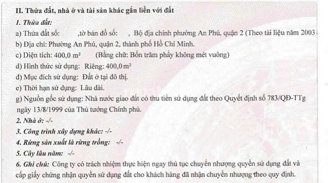 Bán lô đất mặt tiền Bùi Tá Hán, Thủ Đức, 20x20m, xây được hầm + 3 tầng