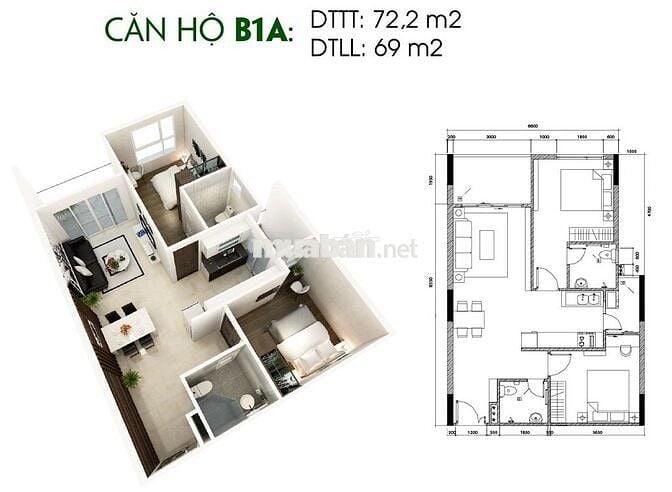 Căn hộ Saigon Skyview Quận 8 - 4 mặt tiền - 2-3PN giá tốt từ 60tr/m²