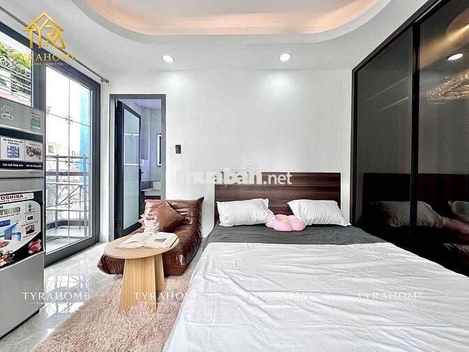 THUÊ CĂN HỘ HOÀNG HOA THÁM 25M2 NHÀ MỚI - BAN CÔNG FULL NỘI THẤT