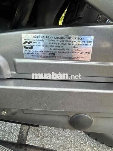 Yamaha Sirius 110 THÁI LAN  CỌP CHẤT CHO LÃO TƯỚNG