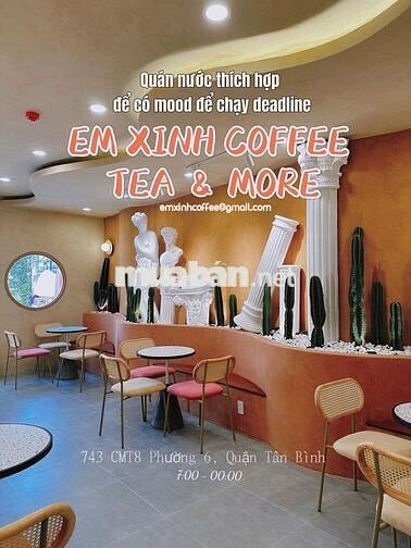 Sang mượn mặt bằng Cà Phê 1 trệt 3 lầu CMT8 chỉ 500 triệu
