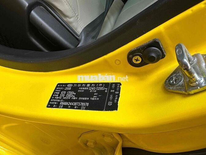 Kia Morning SLX 2008 Tự động màu Vàng