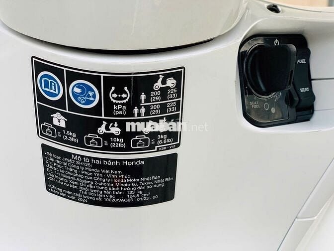 Honda SH125i Trắng 2025 Lướt Mới 99% 